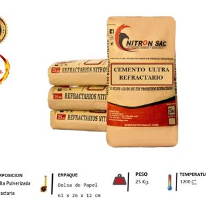 Cemento Refractario x 25 kg